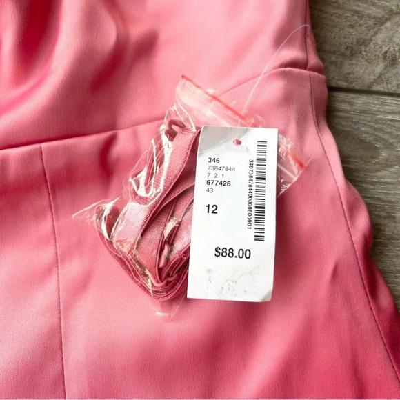 NWT RW&CO Pink Satin Evening Dress - Picture 6 of 15